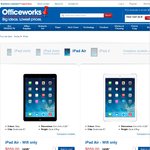 iPad Air 16GB Wi-Fi $559 @ Officeworks (RRP $598)