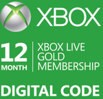 Xbox Live Gold 12 Months $39.99US Digital Delivery