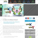 Fancy Pattern Vivillon Pokémon today via Nintendo Network