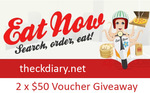 Win a $50 Voucher for EatNow.com.au