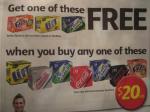 Free 15 Pack Sprite, Fanta or Lift with Purchase of 24 Pack Coca-Cola Varieties at Coles