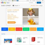 eBay $10 off $20 Min Spend When Registering for Bubs Corner