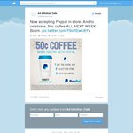 50c Coffee This Week Via PayPal at Ad Infinitum (Brisbane)
