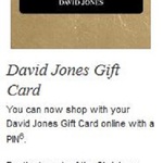 Buy $100 David Jones Egift Card Get Bonus $10 Egift Card (or $5 Bonus EGC for $50 EGC Purchase )