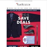 Van Heusen - Spend & Save - $20 off $100, $50 off $200, $90 off $300