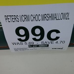 Peters Ice Cream 2L Choc Marshmellow $0.99 was $5.69 @ IGA (Parkinson QLD)