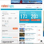 20% off Stays from April 7, 17% off Otherwise, Hotel Accommodation @ RatesToGo
