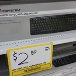 Insystem Wired Keyboard and Mouse Combo $2.50 at Officeworks (West Gosford NSW)