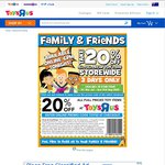 Toys R Us - 20% off All Full Priced Toys