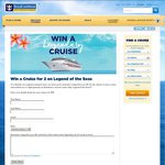 Win a 2 Night Cruise for 2 People on Royal Caribbean Legends of The Sea Ship
