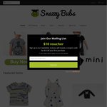 Baby & Kids Wear 25% off Sale Online at Snazzy Bubs - Free Shipping $150+ Spend
