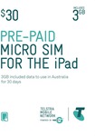 Telstra 3GB Prepaid iPad Micro Sim $2 @ The Good Guys