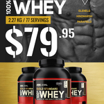 SA: Optimum Nutrition 100% Whey 2.27kg (5 LBS) for $79.95 in Store Only @ Fitness Warehouse