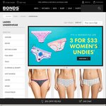 Bonds Womens 'Collectibles' Underwear 28 Designs Skimpini/Bikini/Boy Leg $4 Delivered 