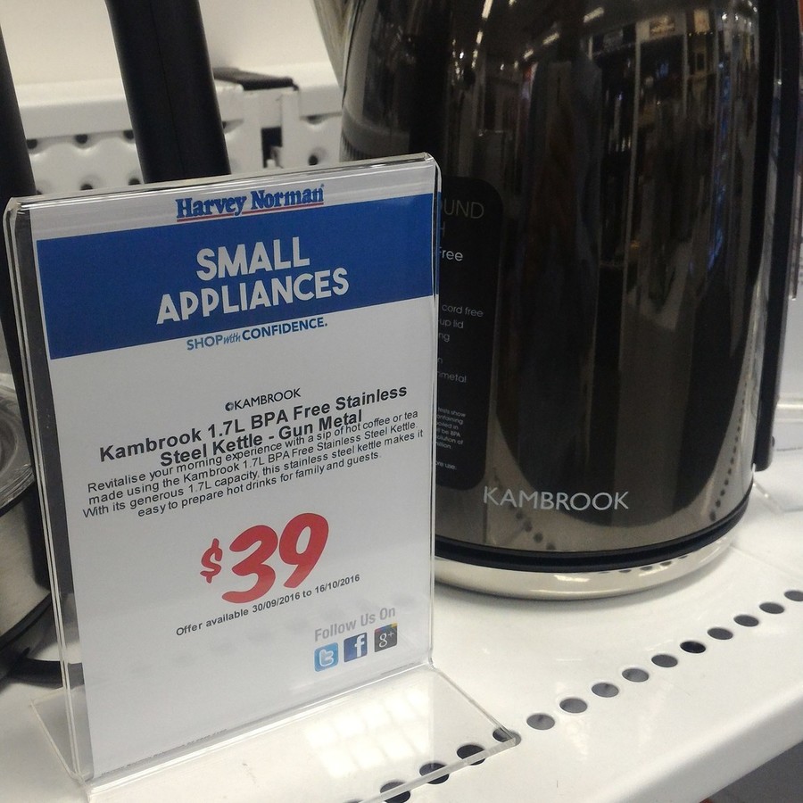 Kambrook aquarius bpa free hot sale kettle