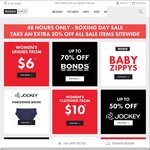 Bonds Outlet Boxing Day Sale - Extra 20% off Everything. Free Shipping on $30 Spend