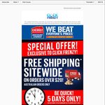 Click Frenzy: Chemist Warehouse | Free Shipping Sitewide on Orders over $20