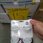 Philips Mr16 5.5w 4 Pack $15 Bunnings Warehouse  West Footscray VIC 