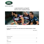 Win The Ultimate Rugby Match Day Experience for 3 Worth up to $7,500 from Jaguar Land Rover Australia