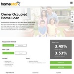Homestar’s Owner Occupied Variable Rate Loan of 3.49% / 3.53% CR