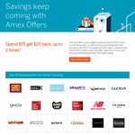 AmEx Statement Credits: Mid Year Offer (Spend $75 Get $25 up to 2 Times - Selected Stores), Osmen (Spend $500 Get $100)