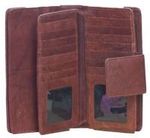 32 Card Slot Women’s Leather Wallet with Coin Purse Expandable Clasp 25% OFF Now $71.22 @ Real Leather
