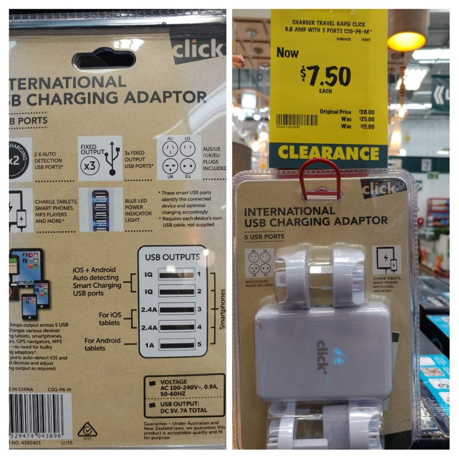 Bunnings Brand 5 Port 7amp Usb Travel Charger 7 50 Was 28 Bunnings Brand 5 Port 7amp Usb Travel Charger 7 50 Was 28 Ozbargain