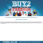 Claim a Free Children’s Movie Voucher Worth up to $16.50 When You Purchase 2 Specially Marked Roadshow DVD Titles