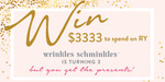 Win a $3,333 Voucher for RY.com.au from Wrinkles Schminkles