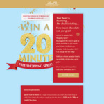 Win 1 of 20 20-Minute Shopping Sprees worth ≤20kg/$2,000ea. from Lindt Chocolate ( spend ≥$20)