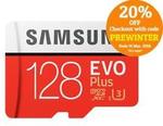 Samsung Evo Plus 128GB MicroSD SDXC 100MB/s Class 10 $52.76 Delivered @ PC Byte eBay