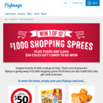 Win 1 of 10 $1,000 or 1 of 5000 $50 Coles Gift Cards from Coles/Flybuys