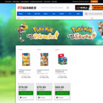 Trade ($10+ Trade Value) Switch Game for $30 off Pokemon Let's Go! Pikachu/Eevee $49.95 or Pokemon Plus Ball $39.95 @ EB Games