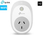 TP-Link HS100 2.4GHz Wi-Fi Smart Plug - PACKET of TWO $35.07 (ie $17.53 each, RRP $59) @ Catch on eBay