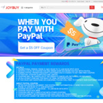 US $5 Credit Voucher with US $20+ Order When Paying with PayPal @ Joybuy
