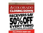 Colorado Closing Down Sale 50% off Everything