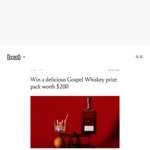 Win 1 of 3 Gospel Whiskey Prize Packs Worth $200 from Beat Magazine