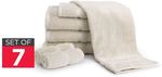 Ovela Set of 7 Egyptian Cotton Luxury Towels (Beige) for $19.99 + Delivery (Free with First) @ Kogan