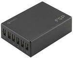FSP Amport 62 - 6 Port USB 62W QC 3.0 Black Quick Charger $32 + $9.90 Delivery @ PCBYTE