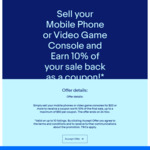 eBay: Sell Your Phone or Console and Earn 10% Back as Coupon (Max $50)