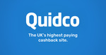 Quidco £5 (~A$8.98) Sign-up Credit (after £5 Spend & £5 Credit Earned) / Referrer Earns £25 (~A$44.91)