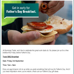 [QLD, TAS] Free Bacon & Egg Roll 7-9am Friday 3rd September​ @ Bunnings