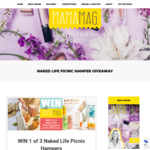 Win 1 of 3 Naked Life Picnic Hampers Worth $500 from Grizzle Design