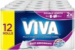 Viva Paper Towel Double Length 12 Rolls $22 ($17.60 S&S) + Delivery ($0 Prime/ $39) @ Amazon AU