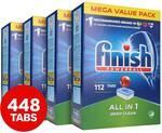 4x 112pk Finish Powerball All in One Dishwashing Tablets (448 Tablets) $70 ($0.15625 Each) Delivered @ Catch
