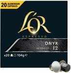 L'OR Coffee Pods Onyx Intensity 12 - 200 Capsules for $60 ($0.30 Each / $54 S&S) Delivered @ Amazon AU