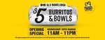 [SA] $5 Burritos & Bowls @ Guzman Y Gomez (Old Noarlunga)