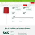$4000 Cashback St George & Bank of Melbourne Home Loan from 2.04% Variable No Annual Fee