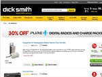 Save 30% on Pure Digital Radios and Battery PAKs at Dick Smith