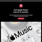Get Apple Music Free for 6 Months (New Subscribers) @ Apple Music